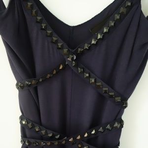 Express navy blue sequin tank